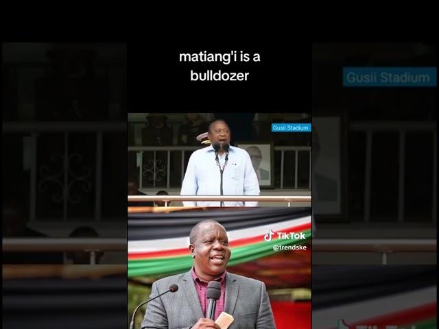 UHURU KENYATTA SUPPORTING MATIANGI FOR 2027 PRESIDENT #ruto #raila #uhurukenyatta #gachagua