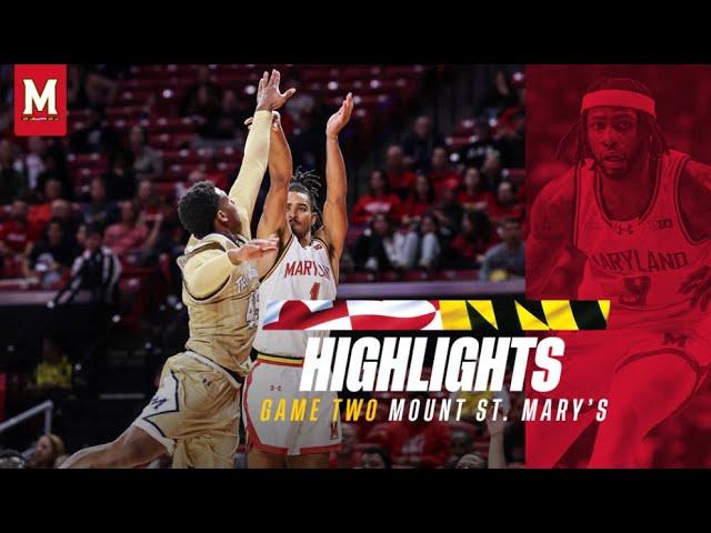 Maryland Men's Basketball Highlights | Maryland 86, Mount St. Mary's 52