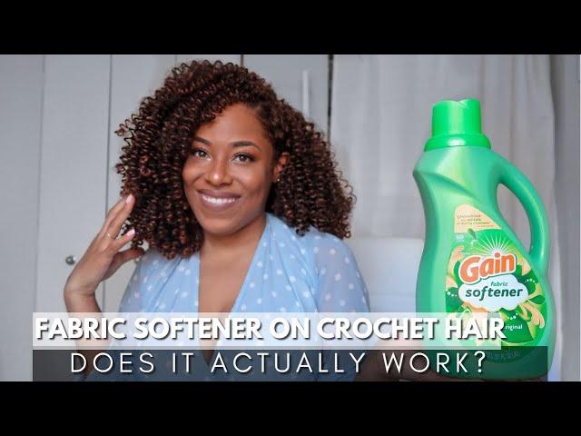 DOES FABRIC SOFTENER WORK TO REVIVE & DETANGLE CROCHET HAIR| LIA LAVON