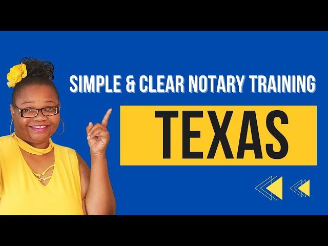 Texas Notary Training, General Notary Work, Loan Signing Agent