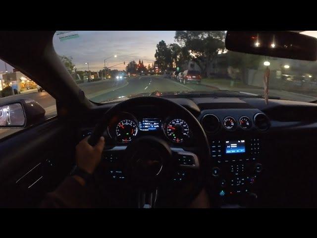 Ford Mustang GT 5.0 V8 2017 Manual | Night POV Drive