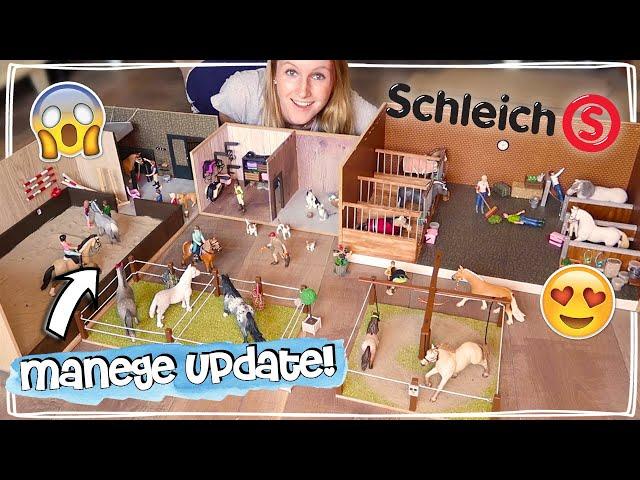 MIJN SCHLEICH PAARDEN MANEGE IS BIJNA KLAAR?!  STAL TOUR + UPDATE #9 | Daphne draaft door