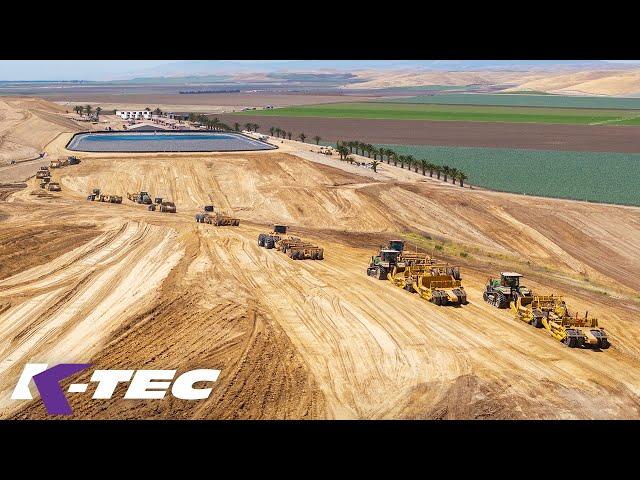 Mega Earthmoving in California with Fendt Tractors & K-Tec Scrapers