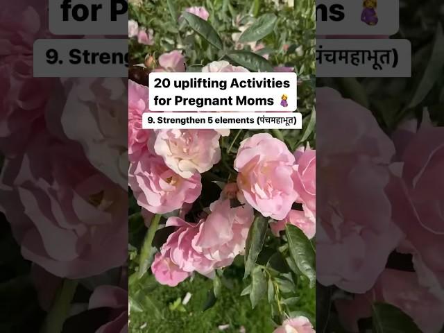 20 uplifting activities for pregnant moms- 9. Strengthen 5 elements #garbhsanskar #pregnancyactivity