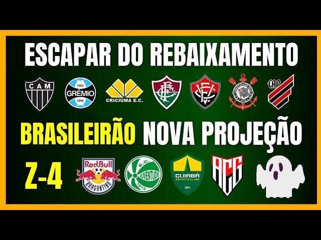 BRASILEIRÃO | SUBIU A PROJEÇÃO PARA ESCAPAR DO REBAIXAMENTO