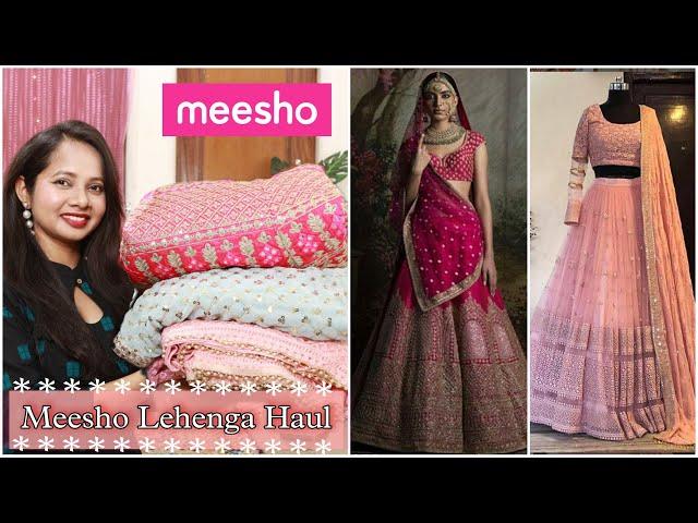 Meesho Lehenga Haul under Rs 1300 | UNBOXING DESIGNER LEHENGAS | Ranjana R