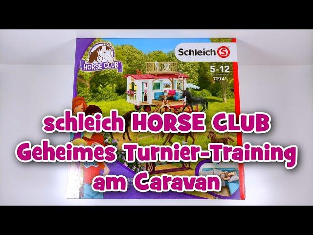 schleich HORSE CLUB Geheimes Turnier-Training am Caravan (72141) | UNBOXING