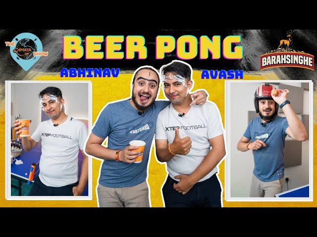 Avash Ghimire & Abhinav Joshi commentate Samaya beer pong | Barahsinghe