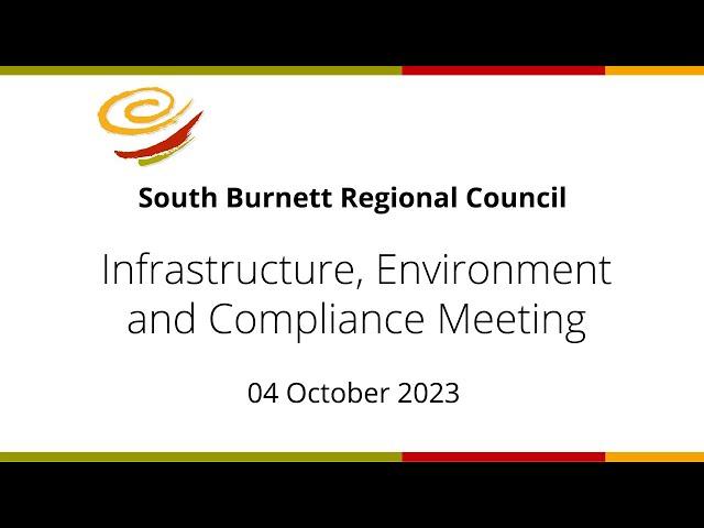 SBRC - Infrastructure, Environment and Compliance Standing Committee Meeting