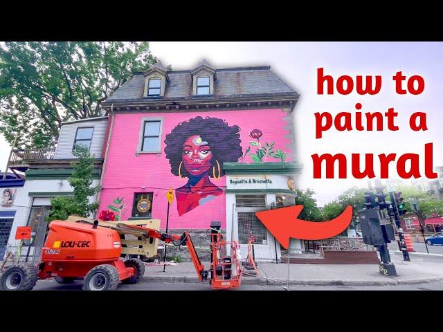 how to paint your first mural