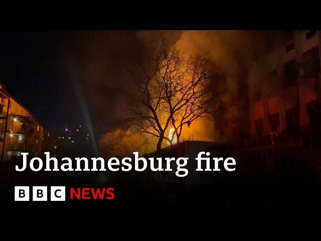 Johannesburg fire: 74 people killed including children after building blaze - BBC News