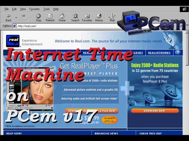 Internet Time Machine on PCem v17 and all retro PCs