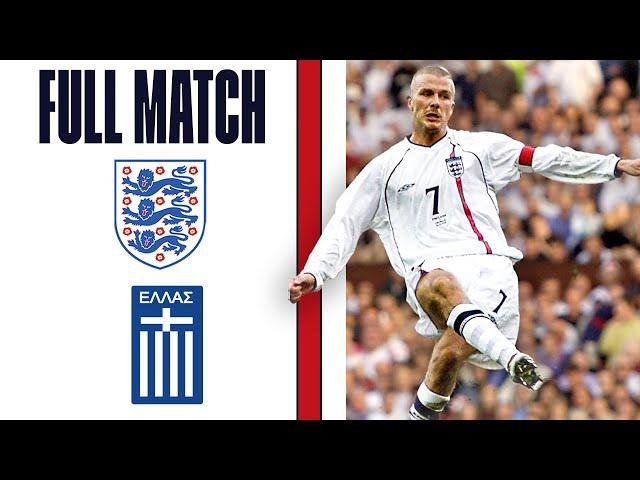 FULL MATCH | England v Greece | 2002 World Cup Qualifiers | England