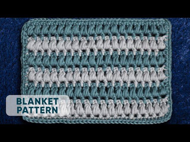 Easy Crochet Blanket  Pattern For Beginners