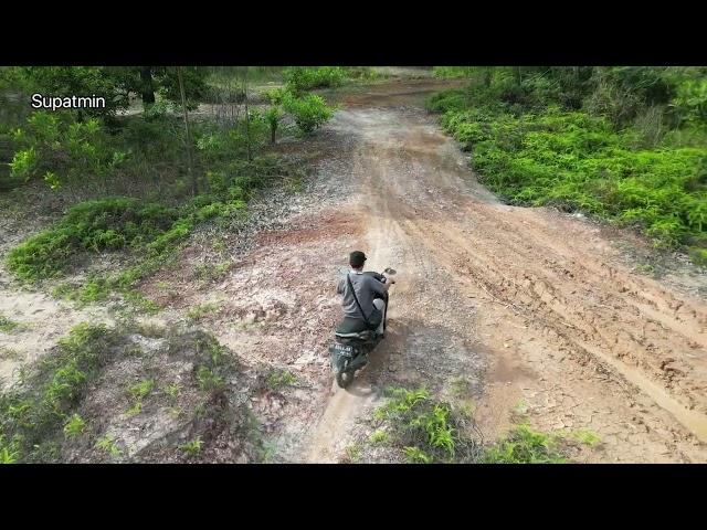 Drone DJI Mini 3 Pro Active Track | Follow Motorcycle | Kebun Bohok, 24 Jan 2024