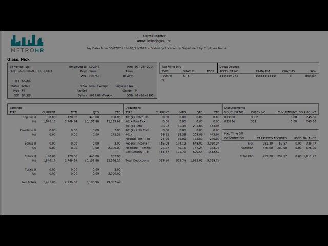 Reporting Demo- Optimum Employer Solutions HR Cloud