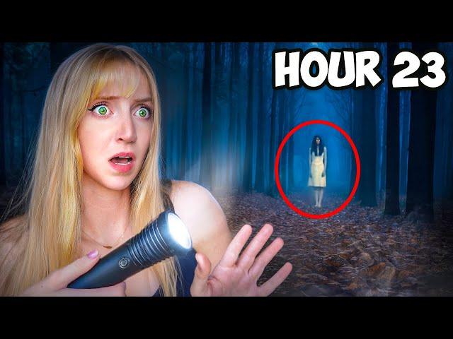 24 hours in a Haunted Forest GONE WRONG