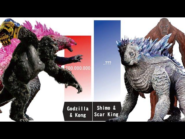 NEW KONG WITH B.E.A.S.T GLOVES vs ALL MONSTERS he Faced - Kong Beast gloves Power Level