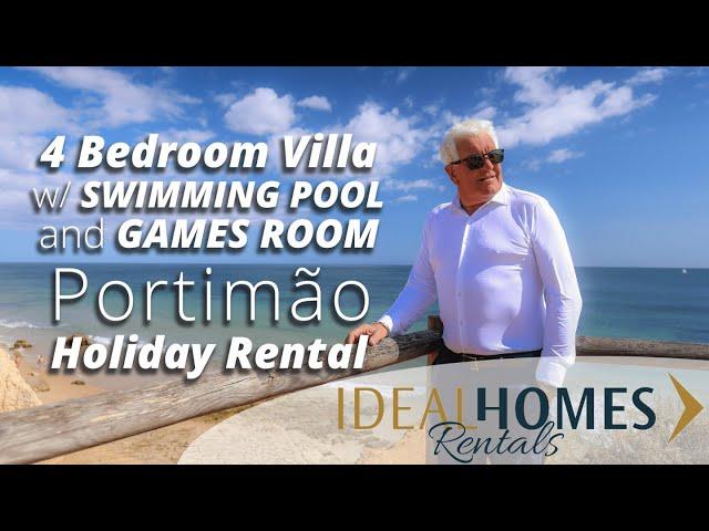 Holiday Rental 4-Bedroom Villa with Swimming Pool & Games Room in Portimão