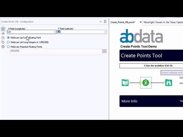 Alteryx Create Points Tool Demonstration
