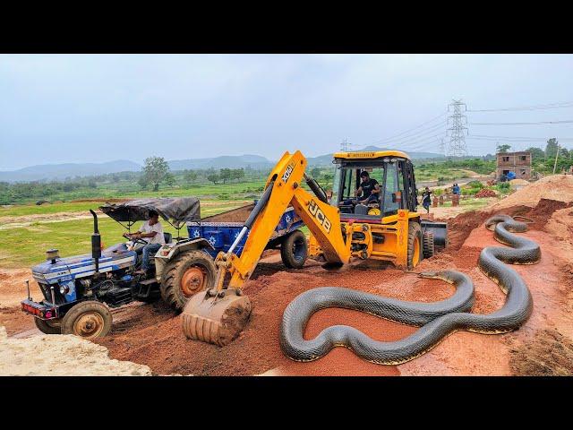 Jcb 3dx Machine Working Mud Loading With Mahindra and Swaraj Tractor | Jcb and Tractor Cartoon Video