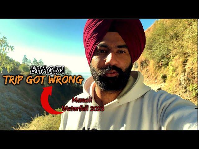 Manali to Dharamshala Snow Waterfall Punjabi Travel Vlog-December 2024