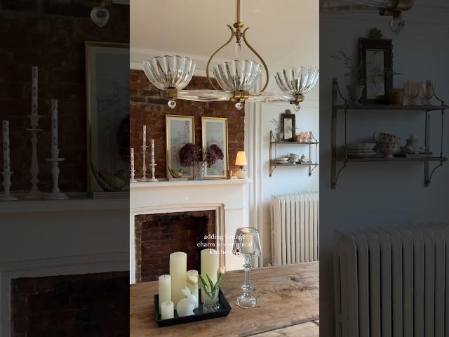 Vintage touches in our rental apartment kitchen #homedecor #kitchendesign #nycapartment