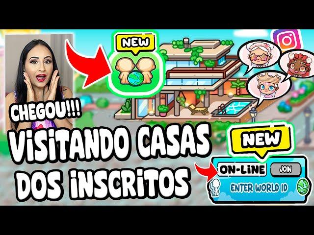 CHEGOU!!! NOVO MODO ONLINE DE JOGAR JUNTOS NO PAZU AVATAR WORLD | VISITANDO CASAS DOS INSCRITOS