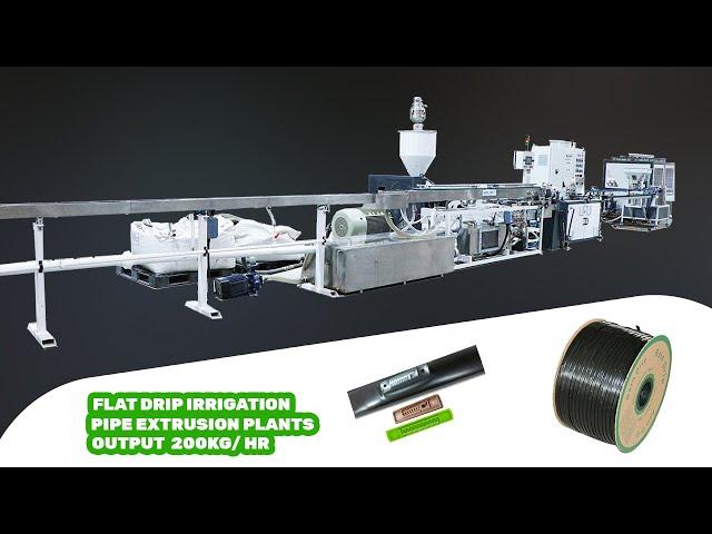 Inline Flat Drip Irrigation Pipe Extrusion Plant | Drip Irrigation Pipe Plant Machine Manufacturer