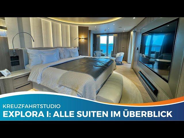 So exklusiv sehen die Suiten an Bord der EXPLORA I aus: Ocean Terrace, Penthouse & Residence