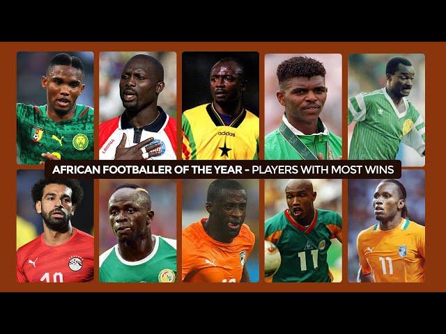 African Footballer of the Year - Players with most wins