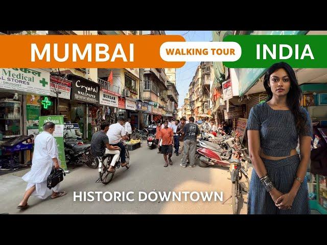 Mumbai India walking tour 2024  Downtown Walk