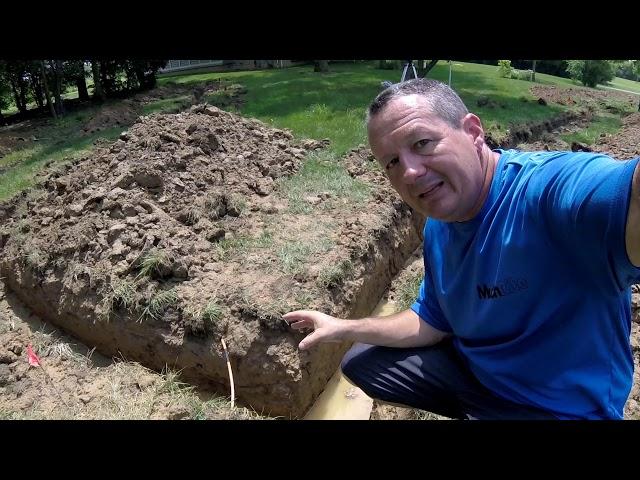 French Drain Part 2 - Excavation, The right way to dig for a lawn drain