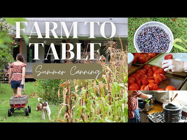 Slow summer farmhouse kitchen canning | Preserving garden goodness