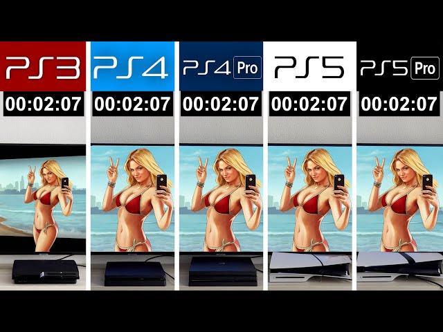 PS5 Pro vs PS5 vs PS4 Pro vs PS4 vs PS3 | GTA 5