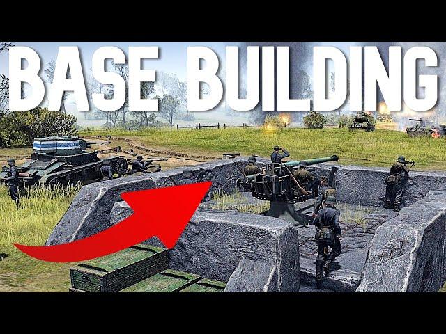 The New 'Base Building' in this Excellent WWII RTS Game is Phenomenal... LAST STAND DEFENSE PvE!