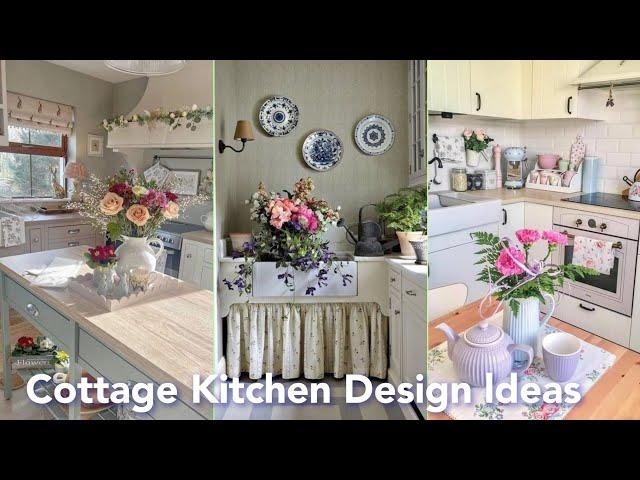 100 cottage kitchen design ideas. Shabby chic farmhouse kitchen #home #kitchen #cottagekitchen