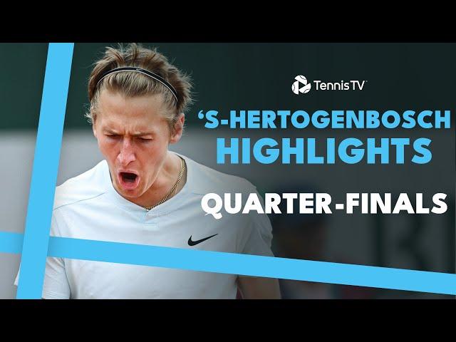 Korda Plays Paul; De Minaur vs Raonic & More | 'S-Hertogenbosch 2024 Quarter-Finals Highlights