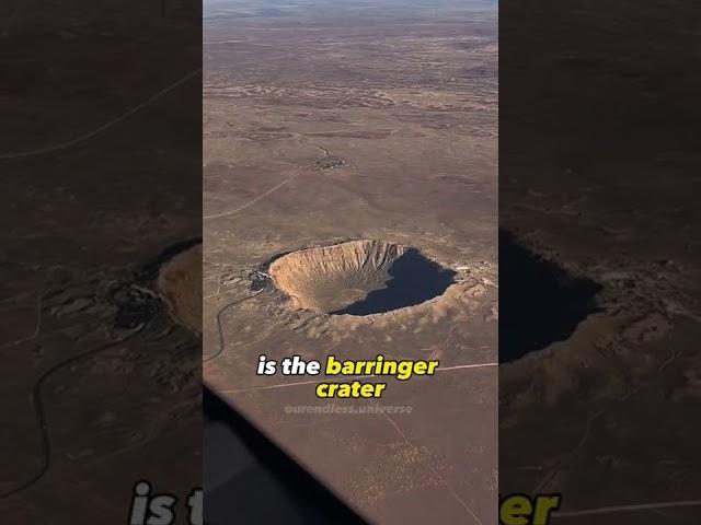 The best preserved meteor crater on earth! #crater #shorts