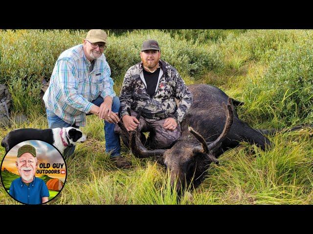 MOOSE SHOT BY SON-IN-LAW ON HIS FIRST DAY OUT ON LIFETIME MOOSE HUNT IN IDAHO. #shorts