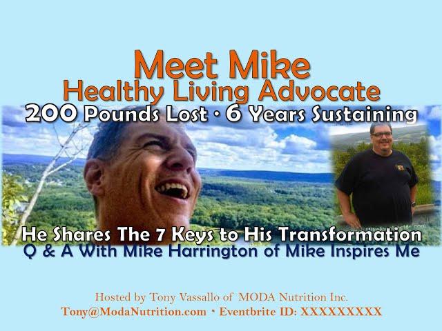 A Conversation about Weight Loss Transformation with Mike Harrington at MODA Nutrition & Weight Inc.
