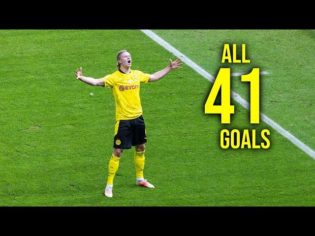 Erling Haaland All 41 Goals in Season 2020/21 HD || Richard A TV