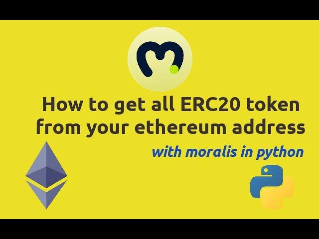 Get all token from an Erc20 address with moralis in python