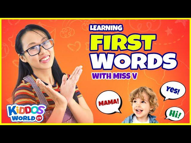 First Words for Babies - Teaching Toddlers to Talk - Learning Basic English Words