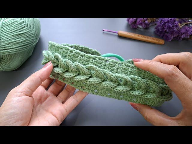 Fantastic!!!  DIY crochet 3D headband with super easy stitch