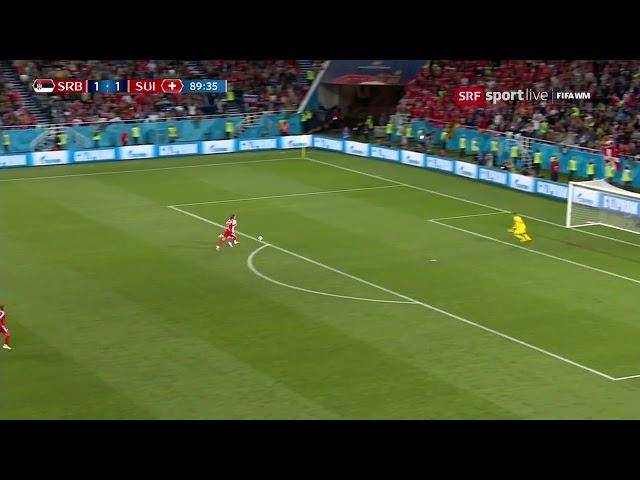 FIFA World Cup 2018 Switzerland - Serbia | 90' Shaqiri turns the Game! Swiss Commentator goes crazy!