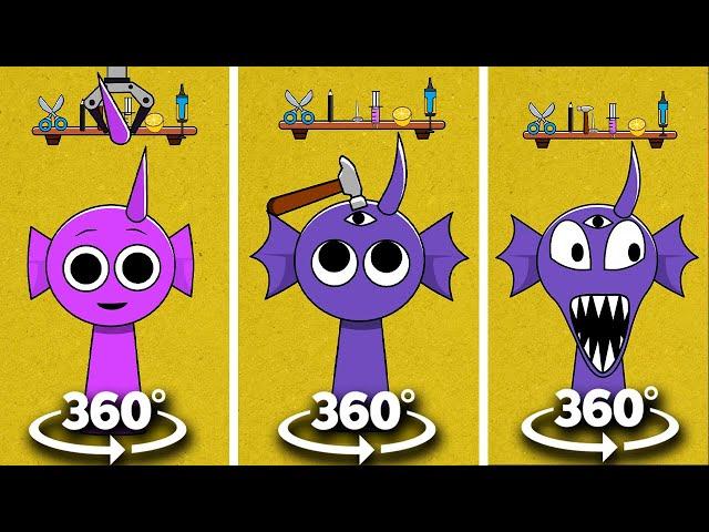 360º VR Oh no!! HELP Durple | Sprunki Simon x Gray #sprunki #incredibox #sprunkiincredibox