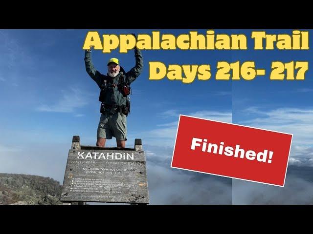 Appalachian Trail 2024 Days 216-217: Mount Katahdin