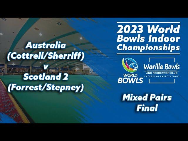 2023 World Bowls Indoor Championships - Mixed Pairs Final - Australia v Scotland 2