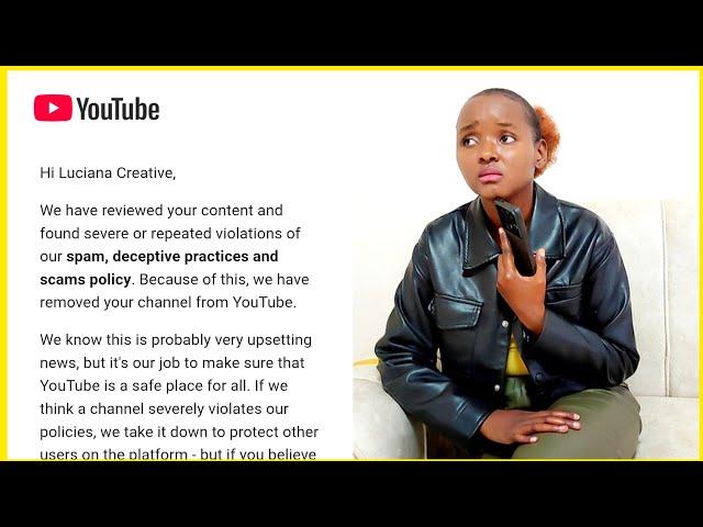Something Really bad Happened to me!  Losing my YouTube / Luciana Creative